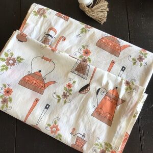 Kitchen Utensils & Floral Curtain Set - Granny Chic Cottagecore